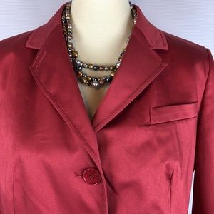 Talbots, blazer, jacket, size 14, cotton, spandex
